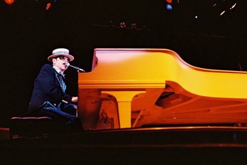 Elton John opening night of his Breaking Hearts World Tour.  Photo by John Uppendahl.